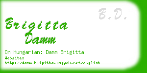 brigitta damm business card